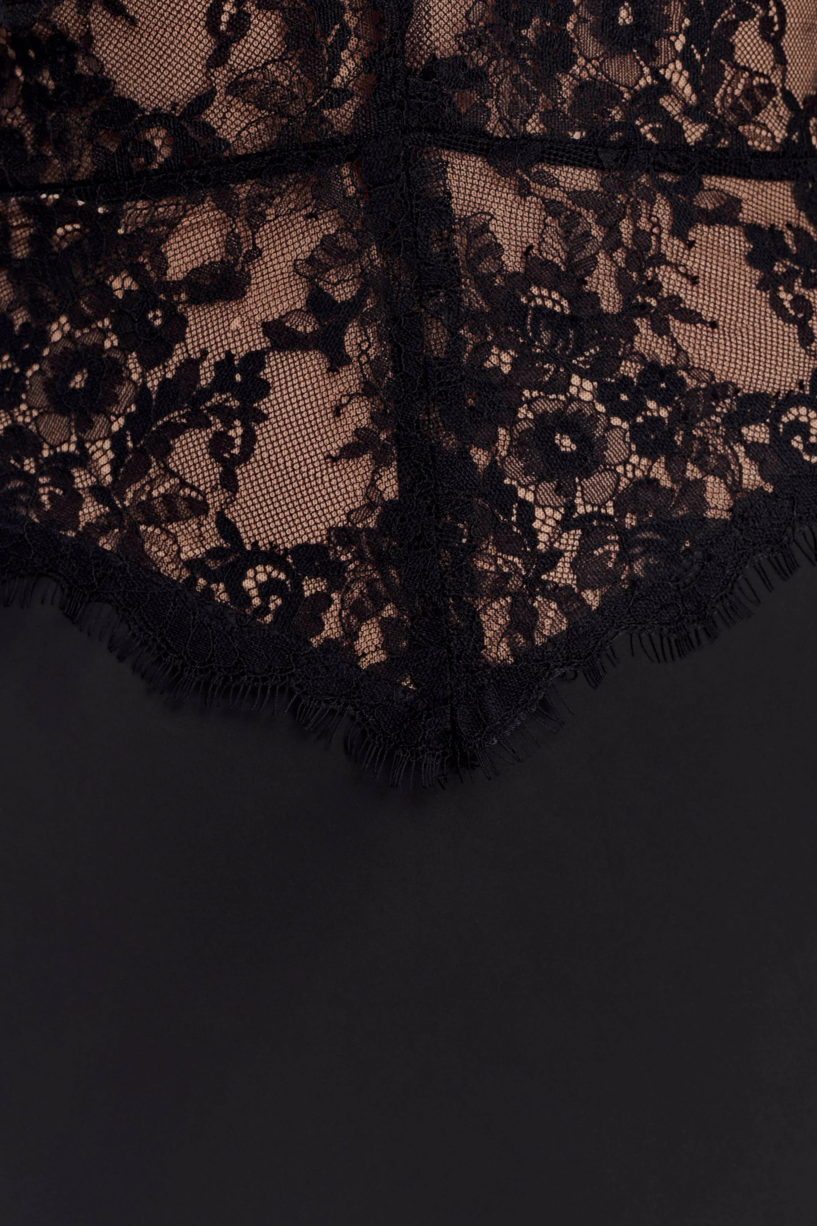 Sascha Lace And Satin Halter Maxi Dress Black
