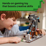 LEGO Minecraft the Pickaxe Mine Kids Toy Building Set for Boys and Girls Minecraft Toy for Gaming Fans 8 Includes Alex Miner and Stray Spider Jockey Minifigure Birthday Gift Idea 21277