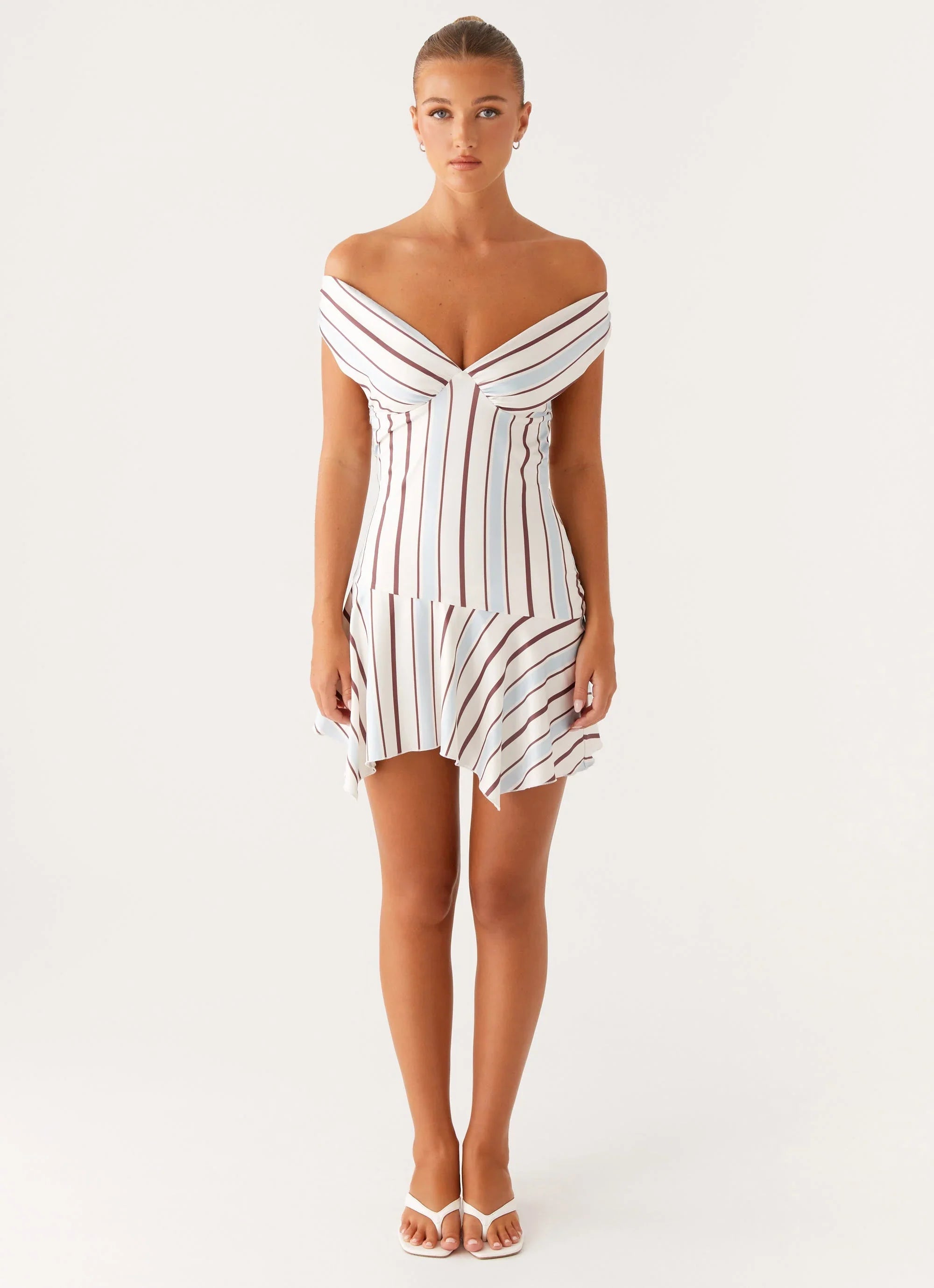 Kirby Mini Dress Blue Stripe