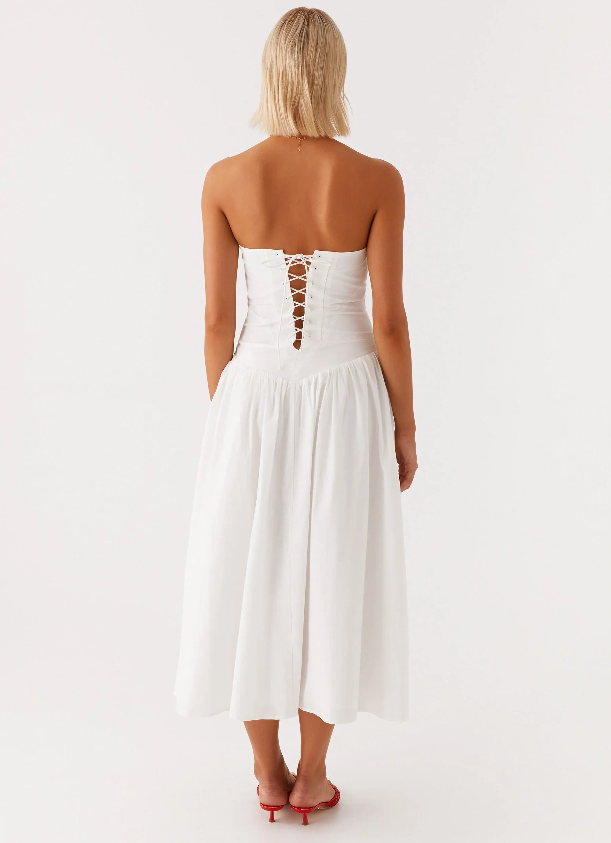 Larnie Midi Dress White