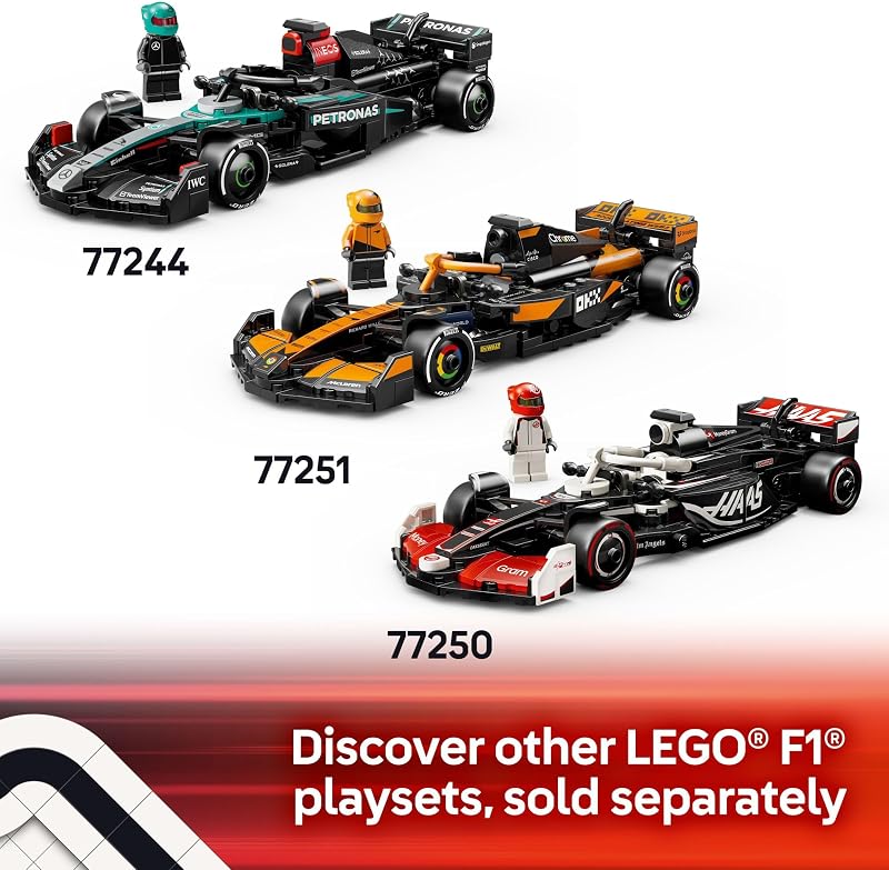 LEGO Speed Champions BWT Alpine F1 Team A524 Race Car Toy Building Set for Kids Boys Girls Ages 10 Toy Car for F1 Fans Gift Idea for Birthday 77248