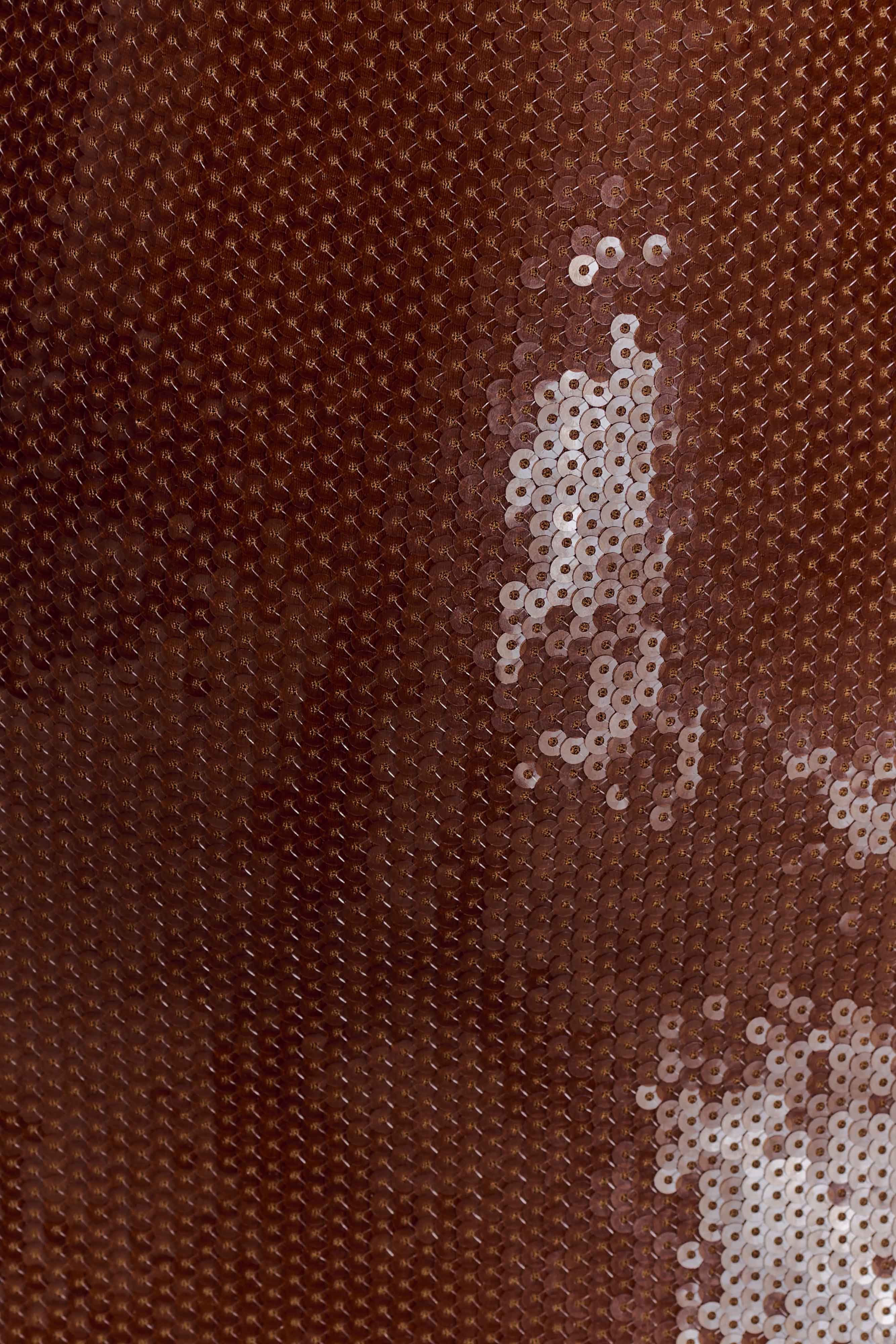 Veronica Sequin Midi Dress Chocolate