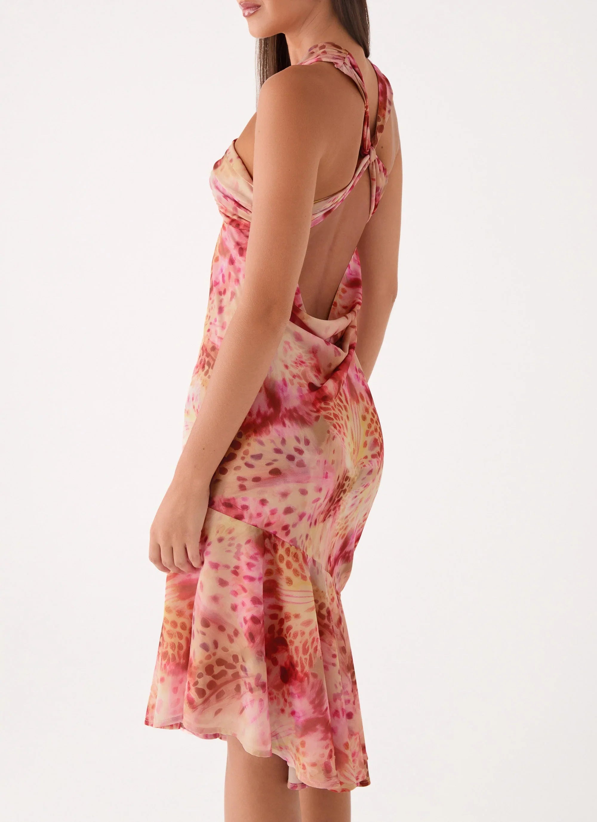 Sinnie Midi Dress Botanic Cheetah