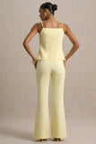 Jada Lemon Tailored Flared Leg Trousers