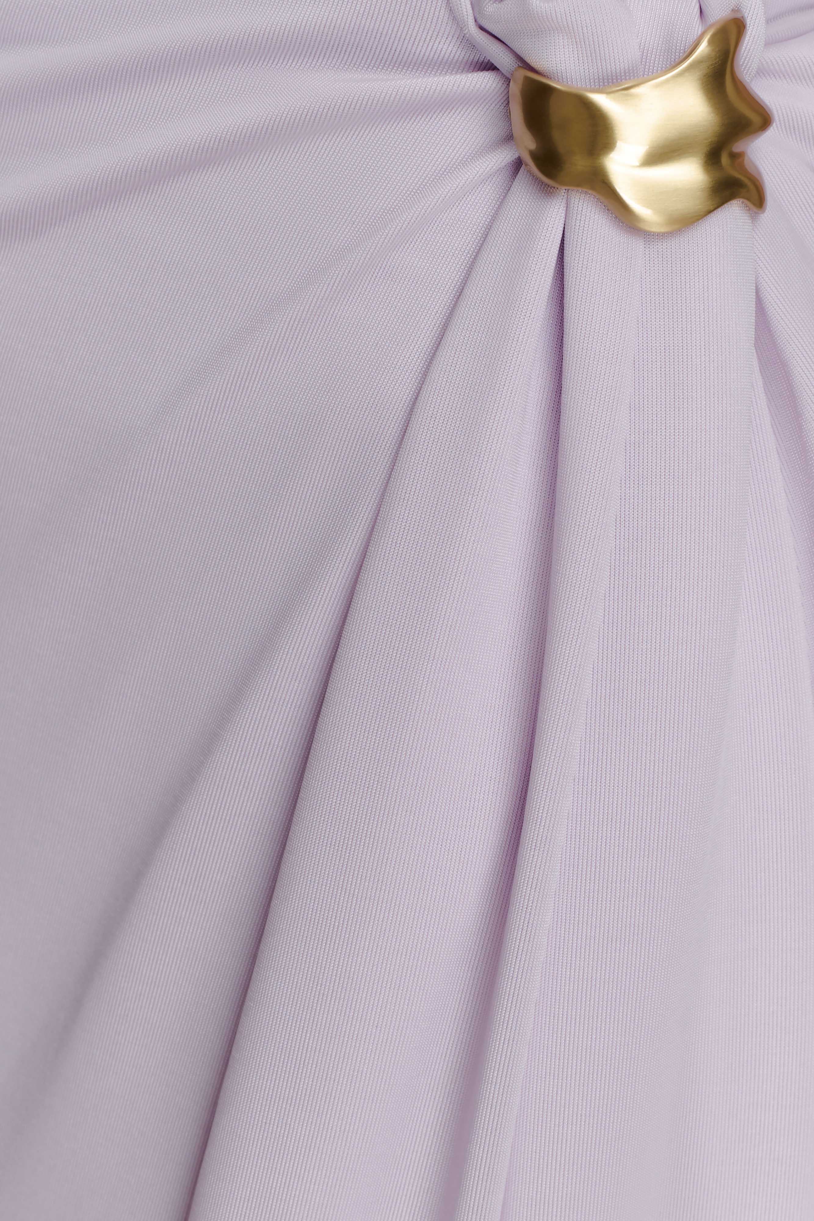 Bridget Slinky Maxi Skirt With Hardware Dusty Lilac