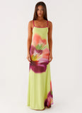 Everett Maxi Dress Green Tropical