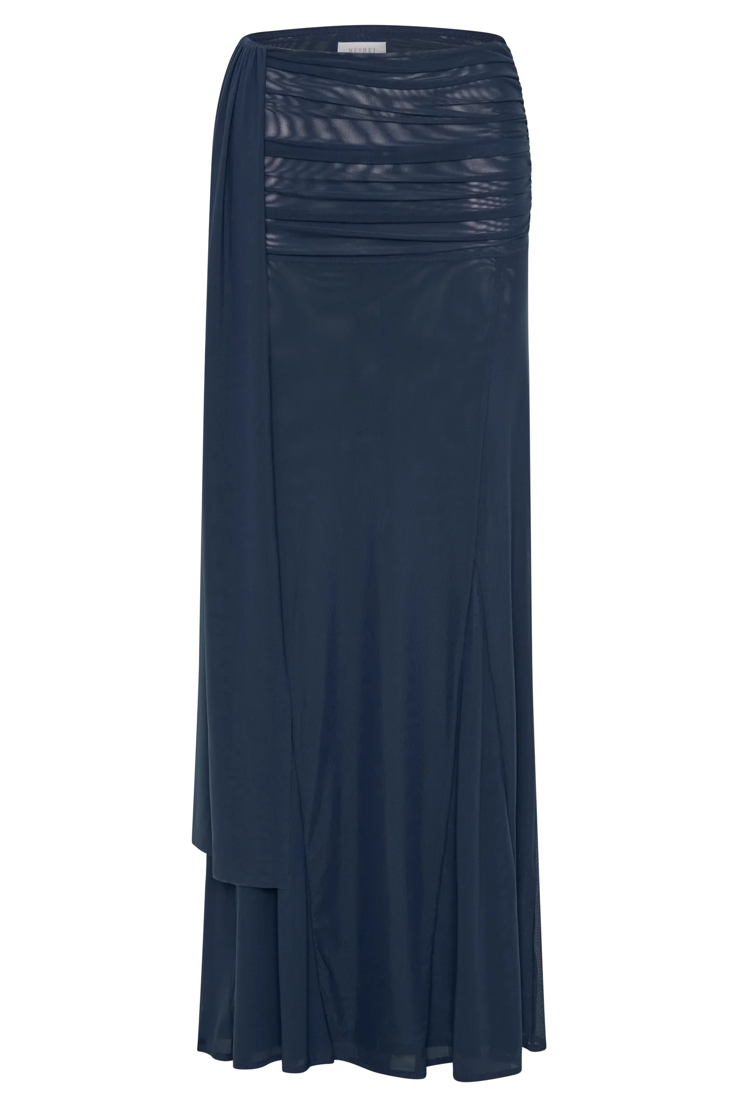 Arna Mesh Maxi Skirt Midnight Blue