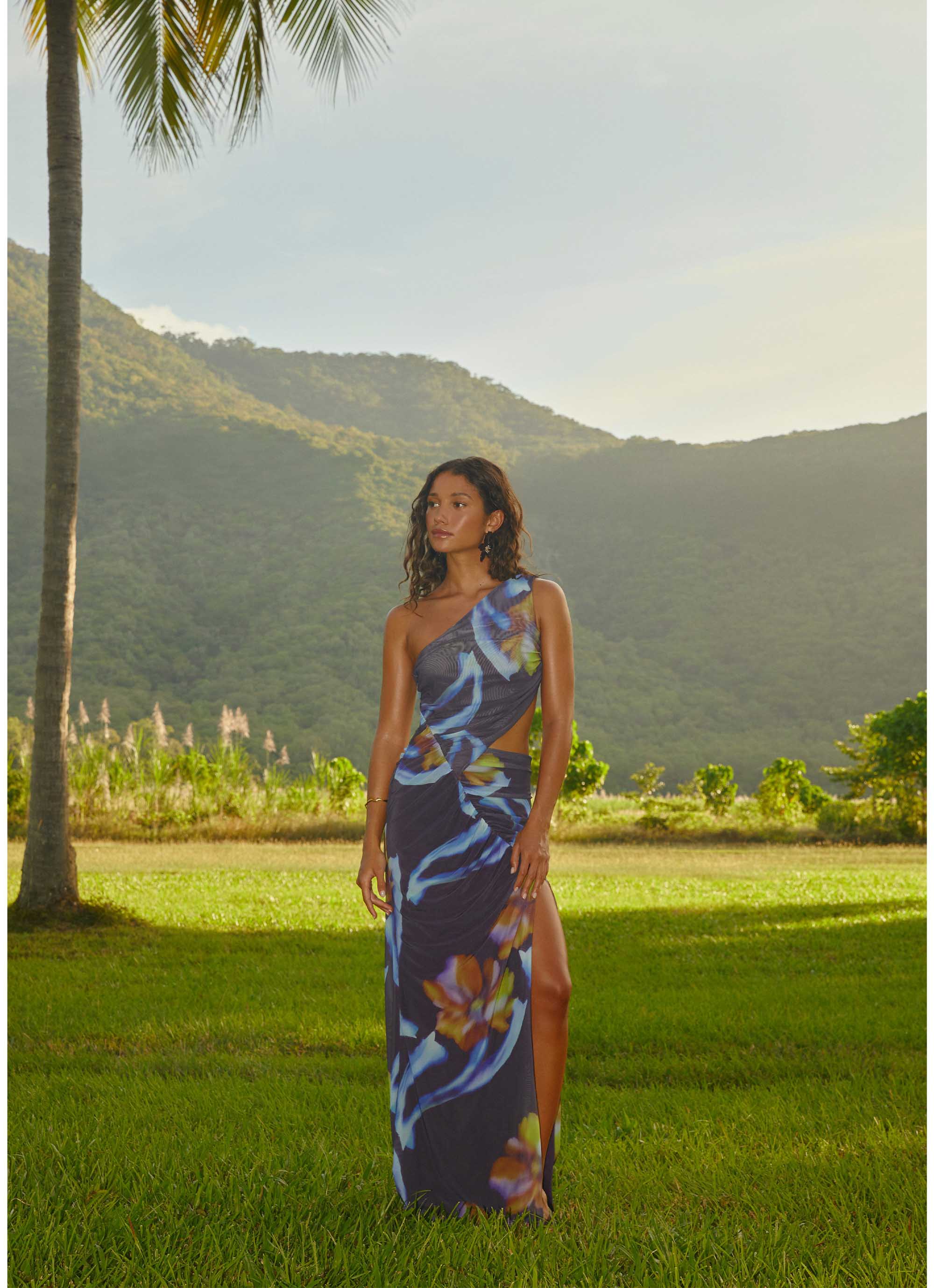 Zanzibar Maxi Dress Dark Floral
