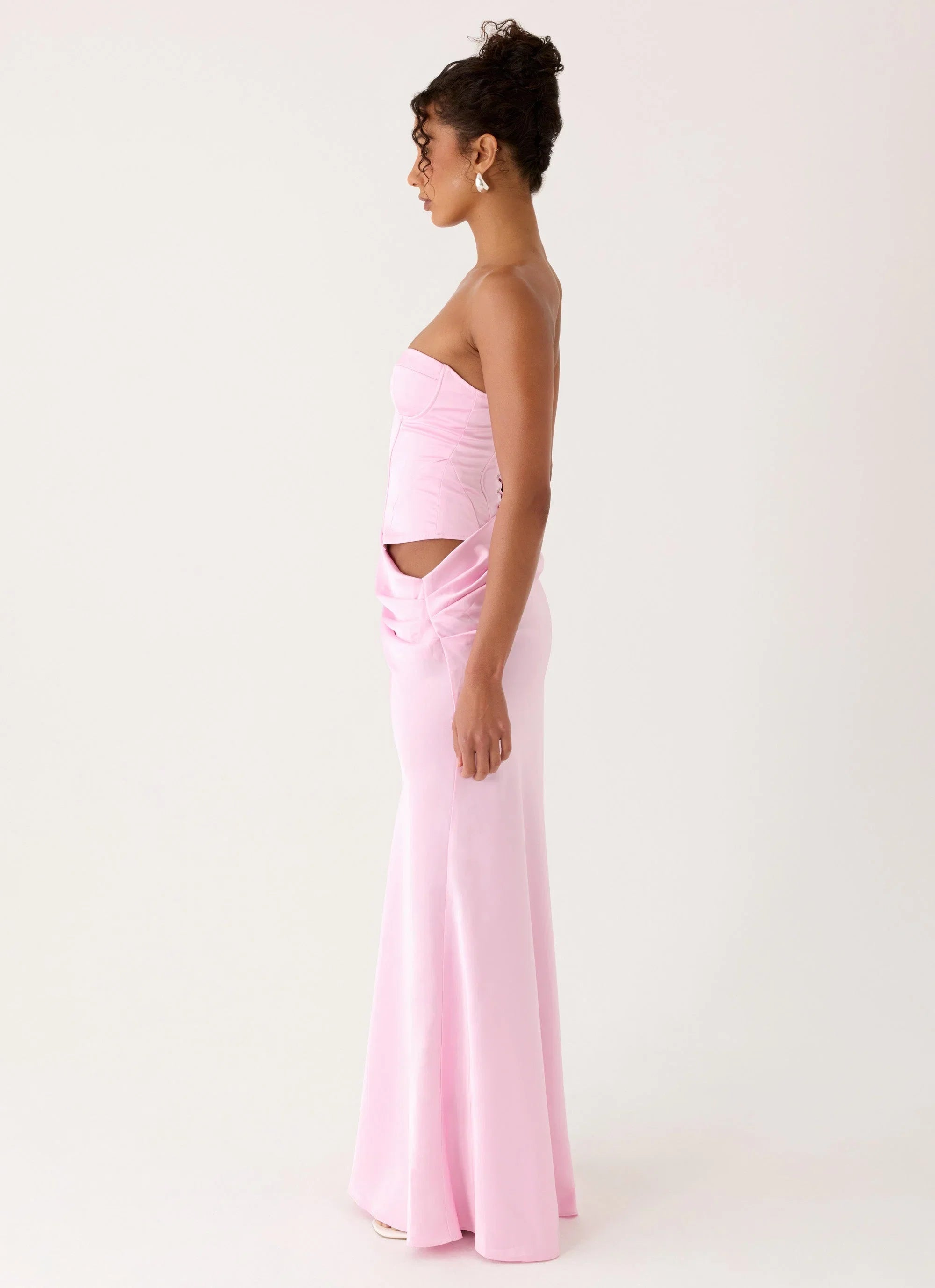 Emory Corset Maxi Dress Pink