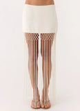 Mania Tassel Mini Skirt Ivory