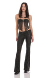 Flyaway Sequin Two Piece Set in Black