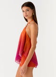 Twin Flame Top Orange