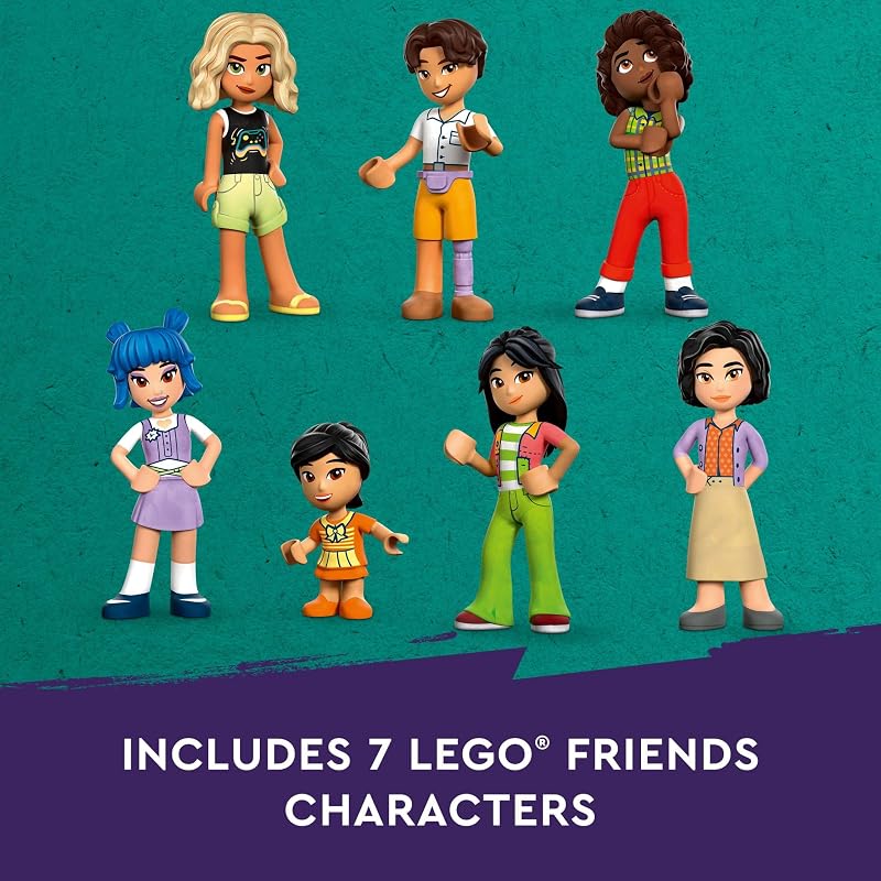 LEGO Friends Heartlake City Shopping Mall Toy Building Kit with Mini Doll Accessories for Kids to Build Social Skills and Play Together Gift Set for 8 Year Old Kids Girls and Boys 42604