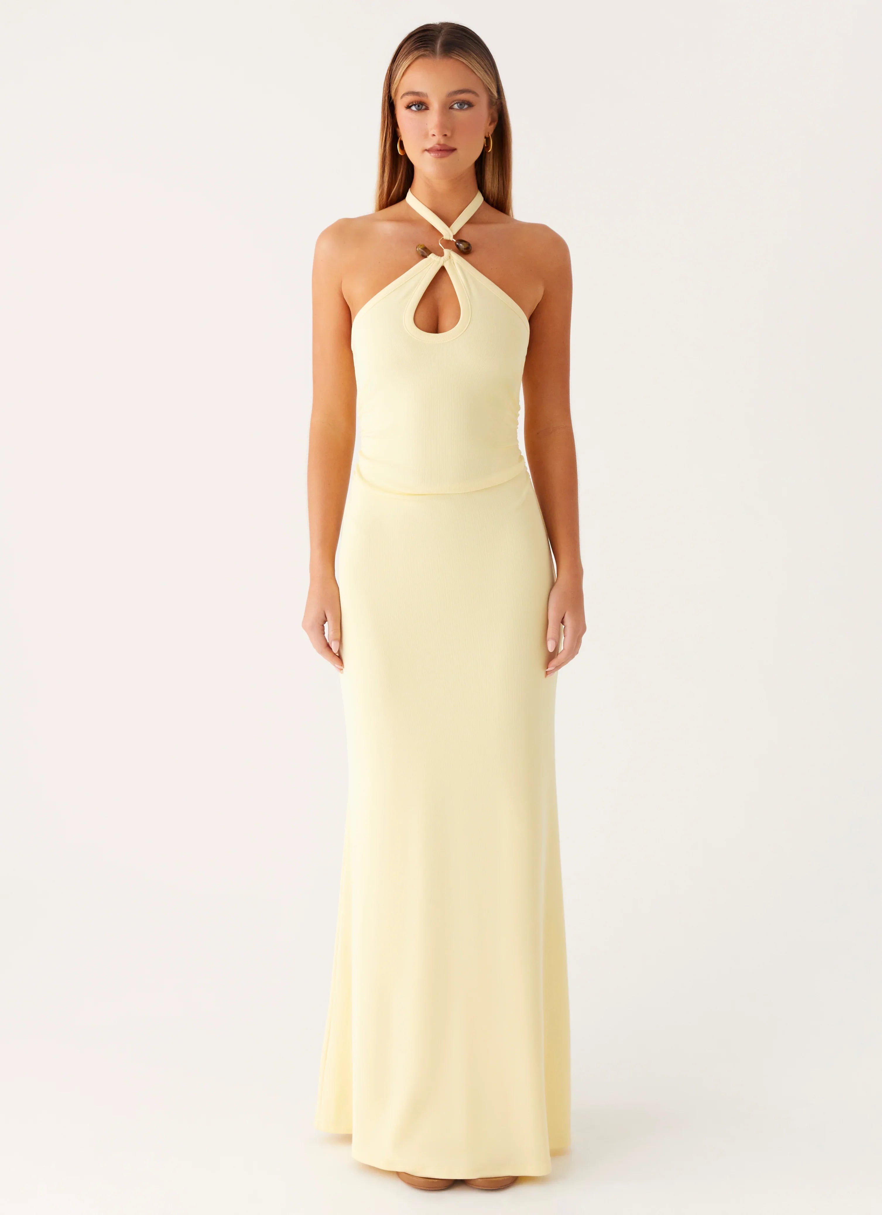Instant Attraction Maxi Dress Yellow