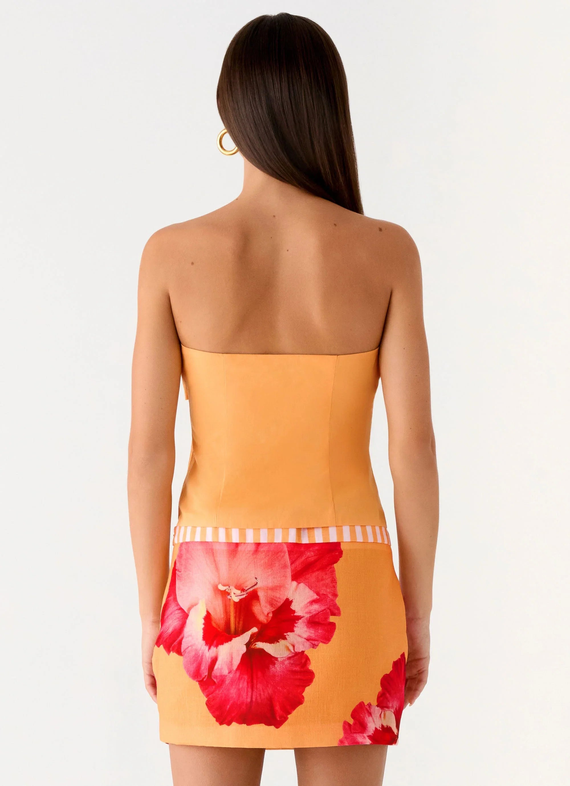 Kalya Mini Skirt Orange