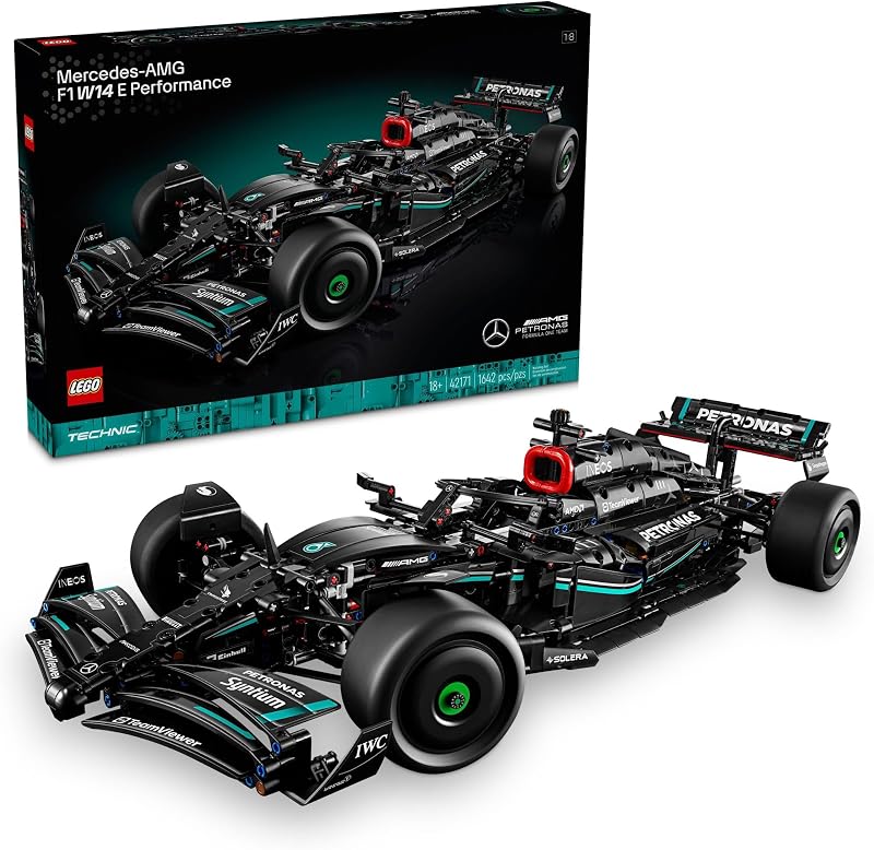 LEGO Technic Mercedes AMG F1 W14 E Performance Model Car Kits Formula 1 Building Sets for Adults Ages 18 Gift for Birthdays Race Car with Realistic Details 42171