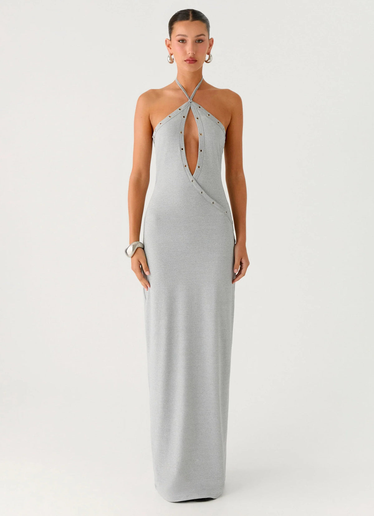 Off The Bass Maxi Dress Grey