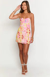 Penny Lane Strawberry Girl Print Mini Dress