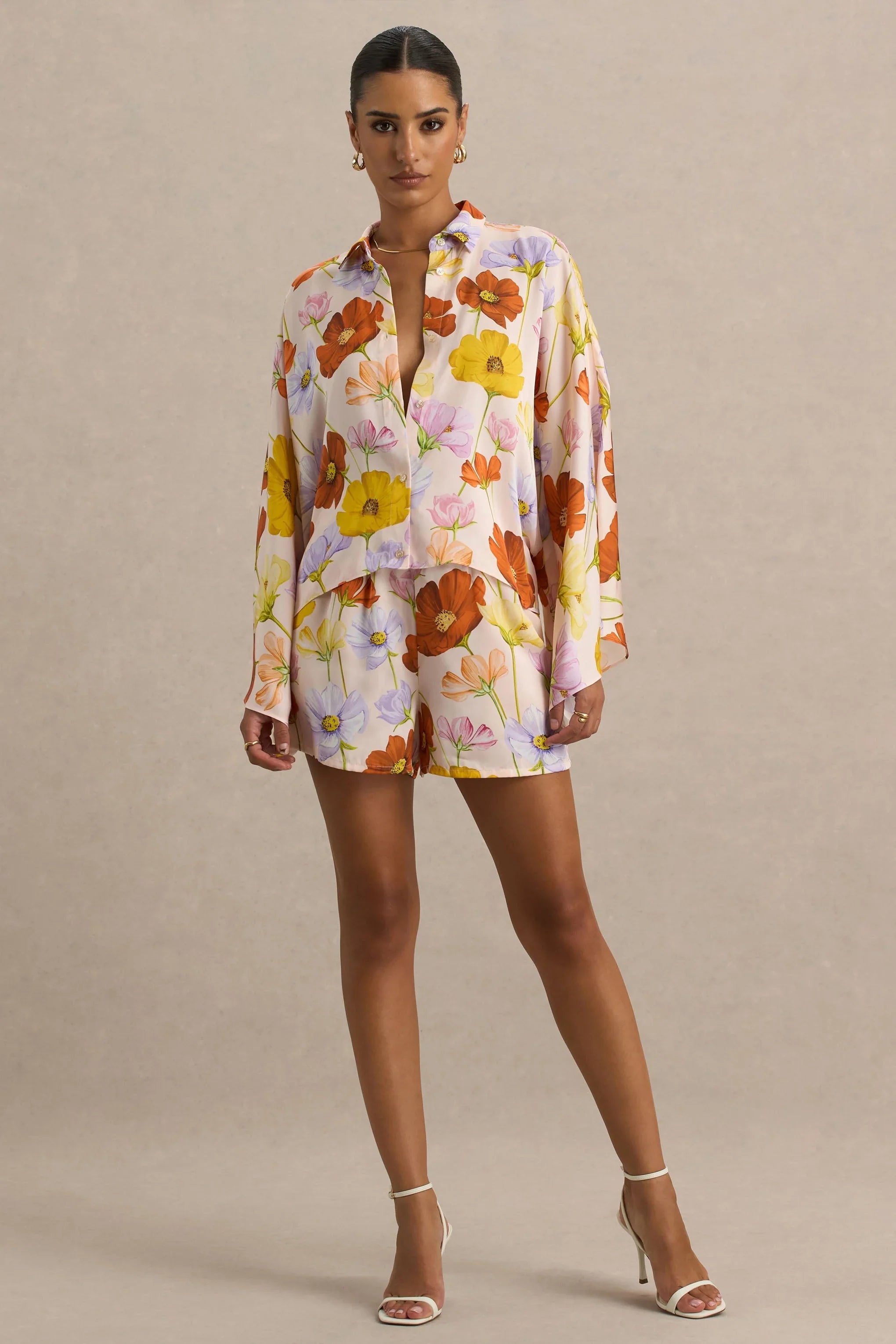 Sovran Bright Floral Print Shorts