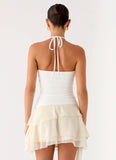 Forever Dreaming Ruffle Mini Skirt Ivory