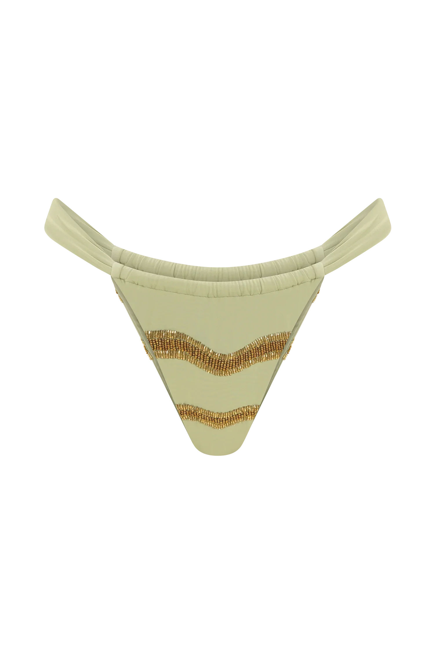 Robyn Beaded Bikini Bottom Sage