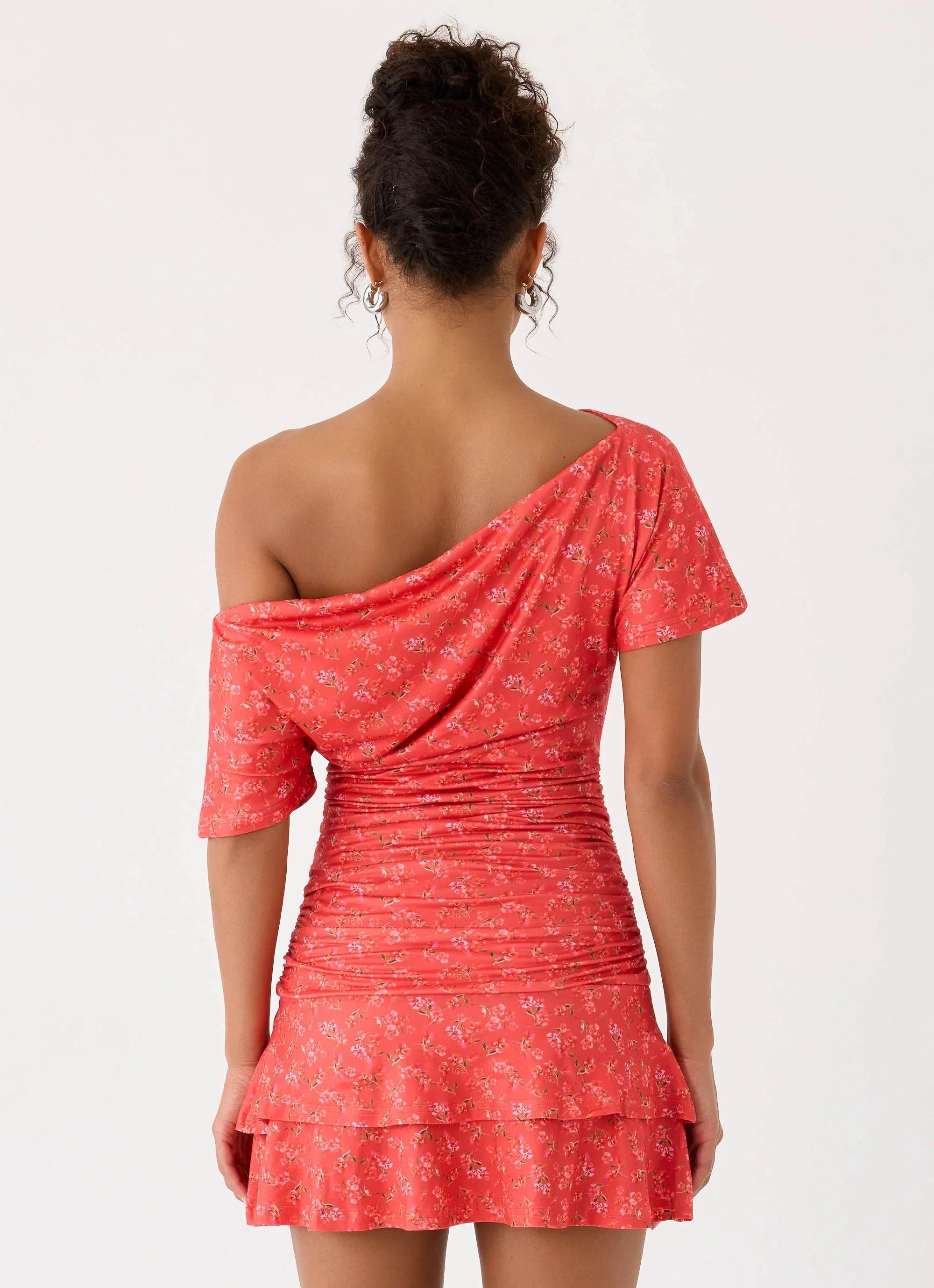 Antonie Mini Dress Magenta Red Rose