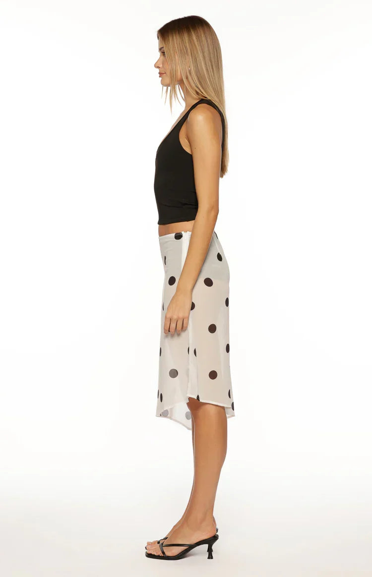 Langley Black V Neck Tank