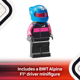 LEGO Speed Champions BWT Alpine F1 Team A524 Race Car Toy Building Set for Kids Boys Girls Ages 10 Toy Car for F1 Fans Gift Idea for Birthday 77248