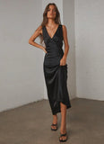 Loren Midi Dress Black
