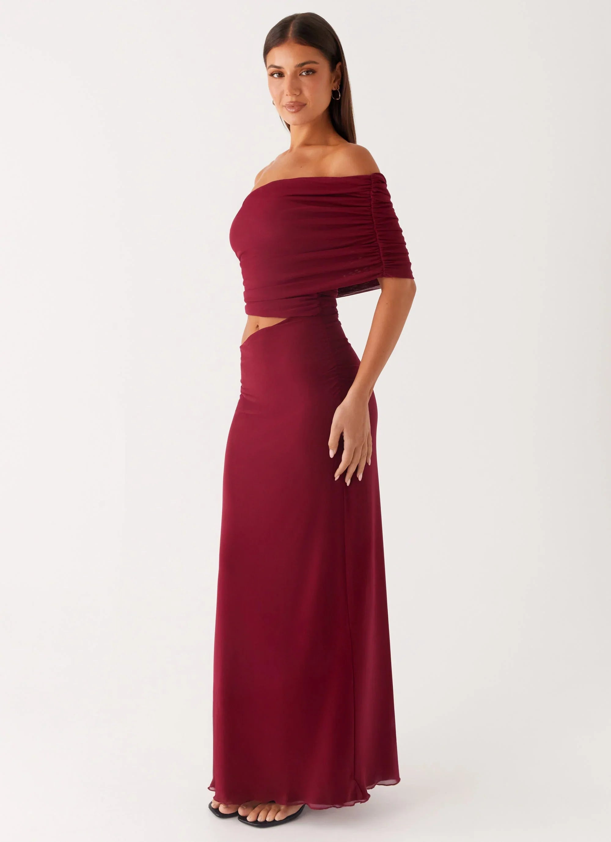 Gillian Maxi Dress Maroon