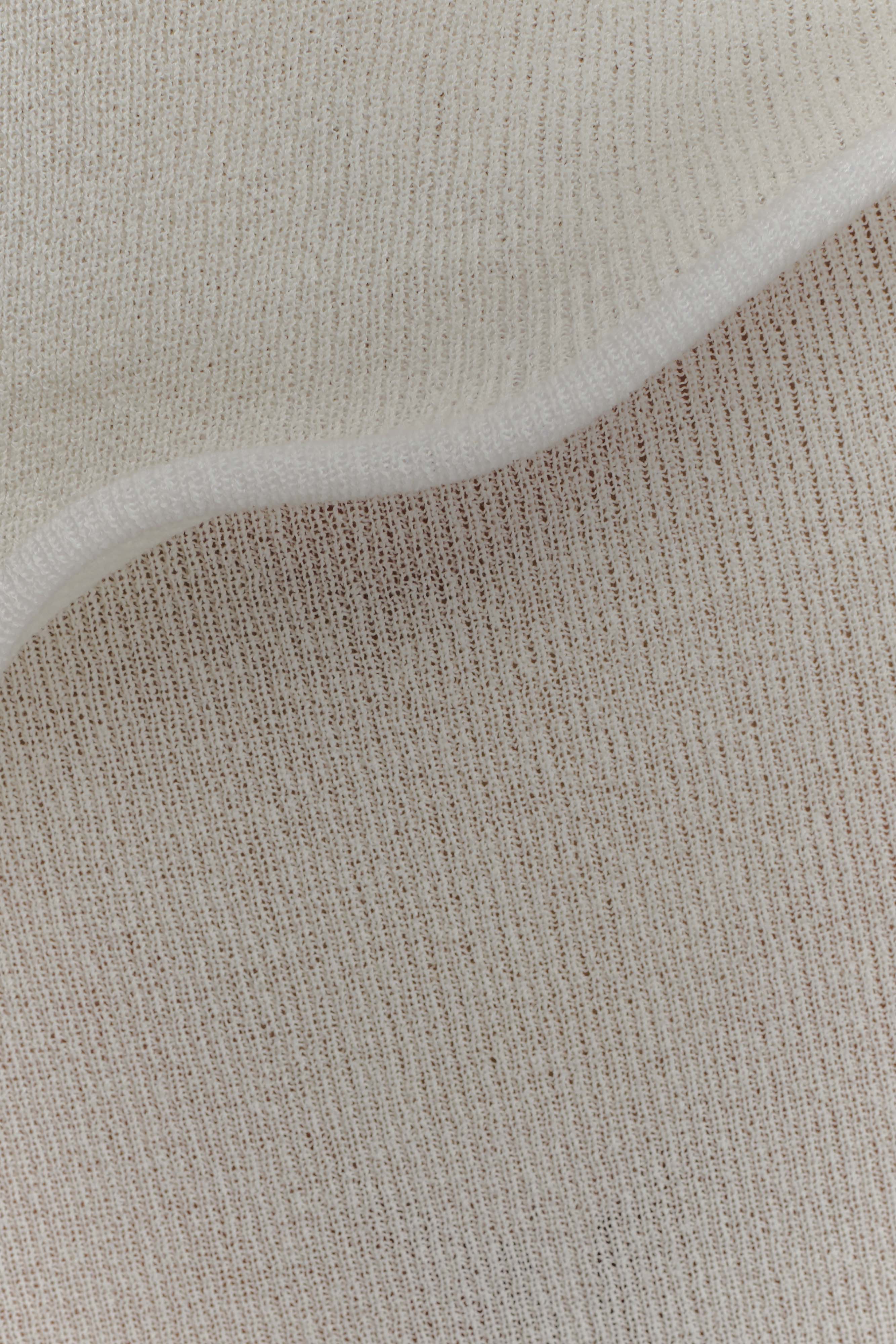 Caprice Halter Knit Maxi Dress White