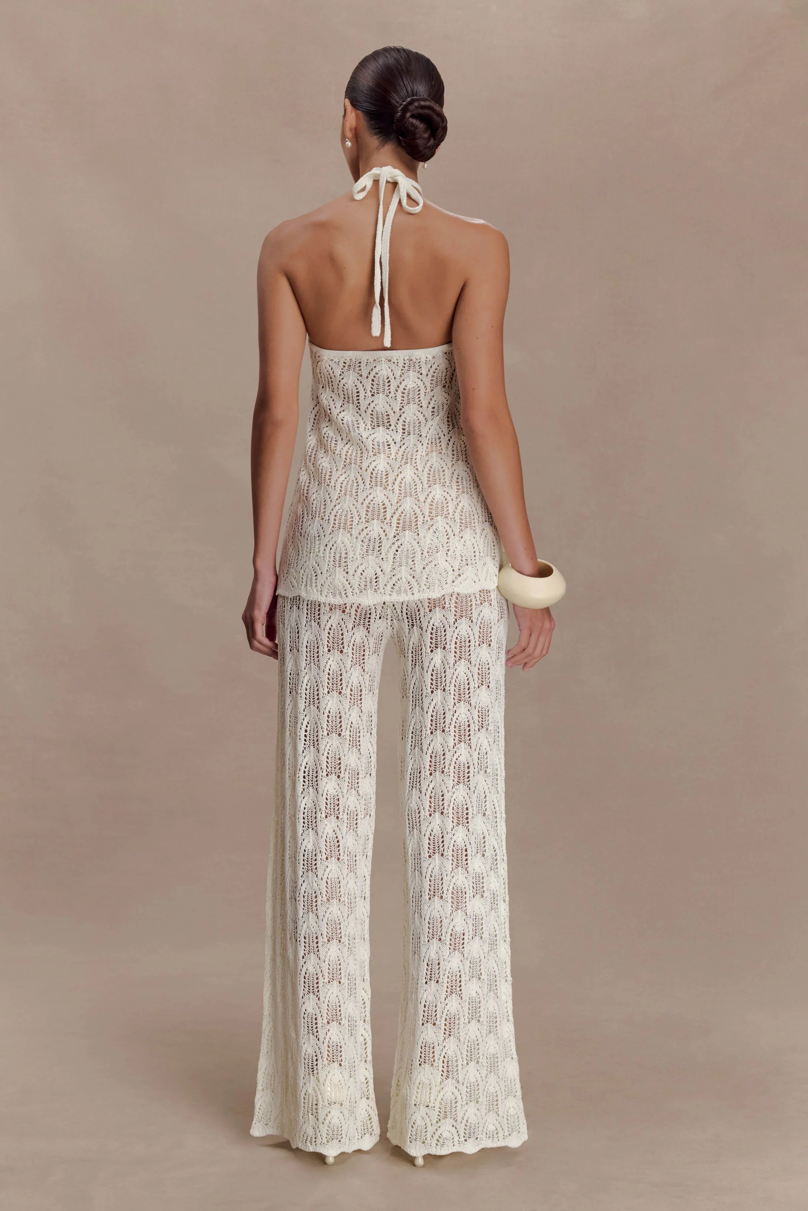Glinda Crochet Pants Ivory