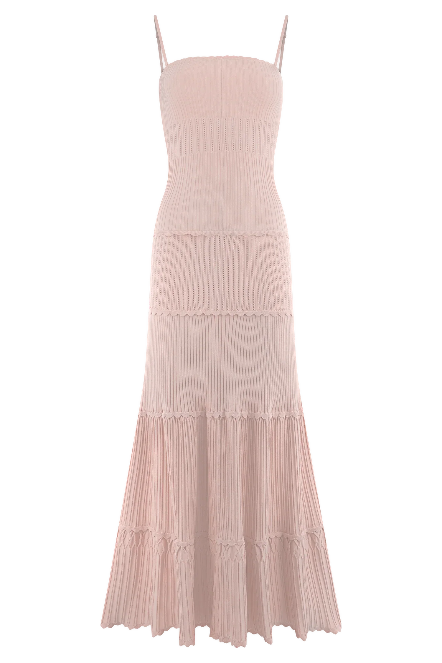 Finley Pointelle Knit Maxi Dress Baby Pink