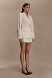 Gina Suiting Mini Skirt Ivory
