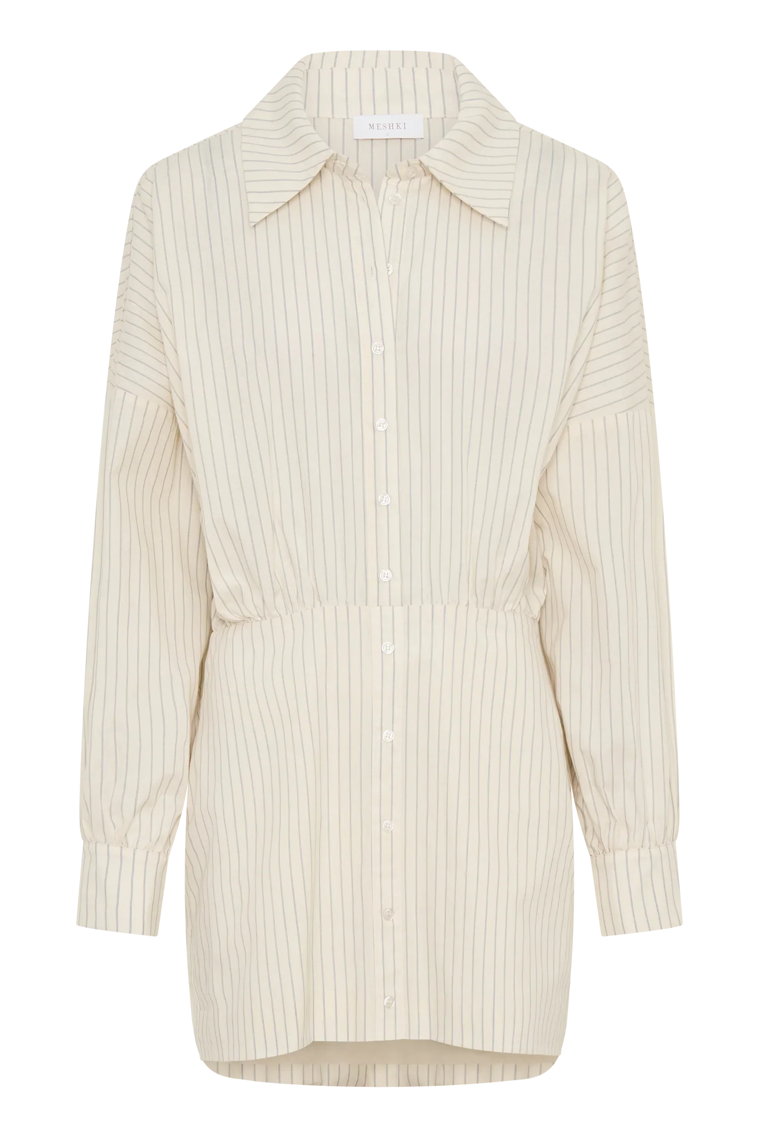 Ivy Oversize Shirt Mini Dress Stripe