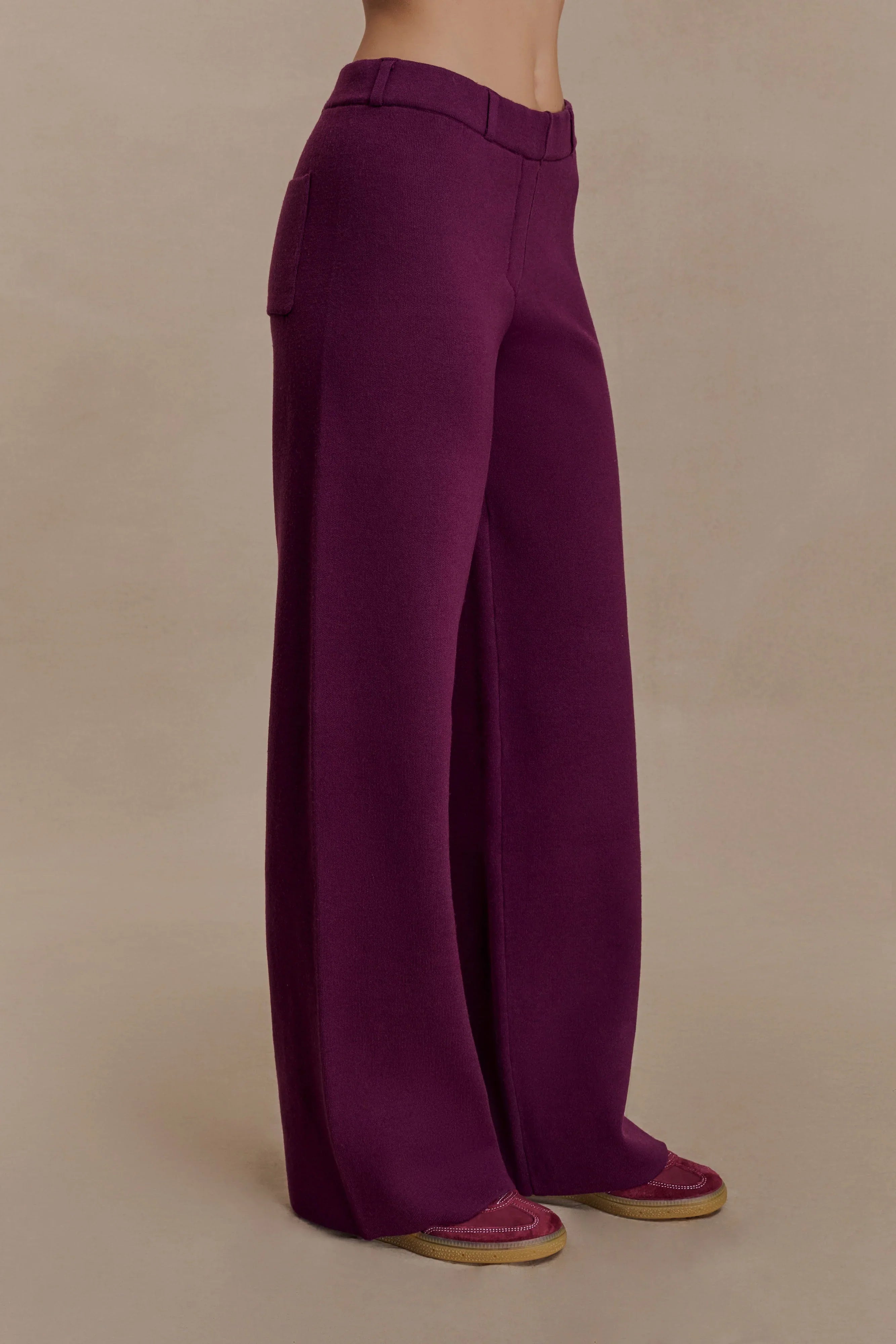Lauren Knit Trouser Plum