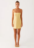 Yulina Mini Dress Yellow