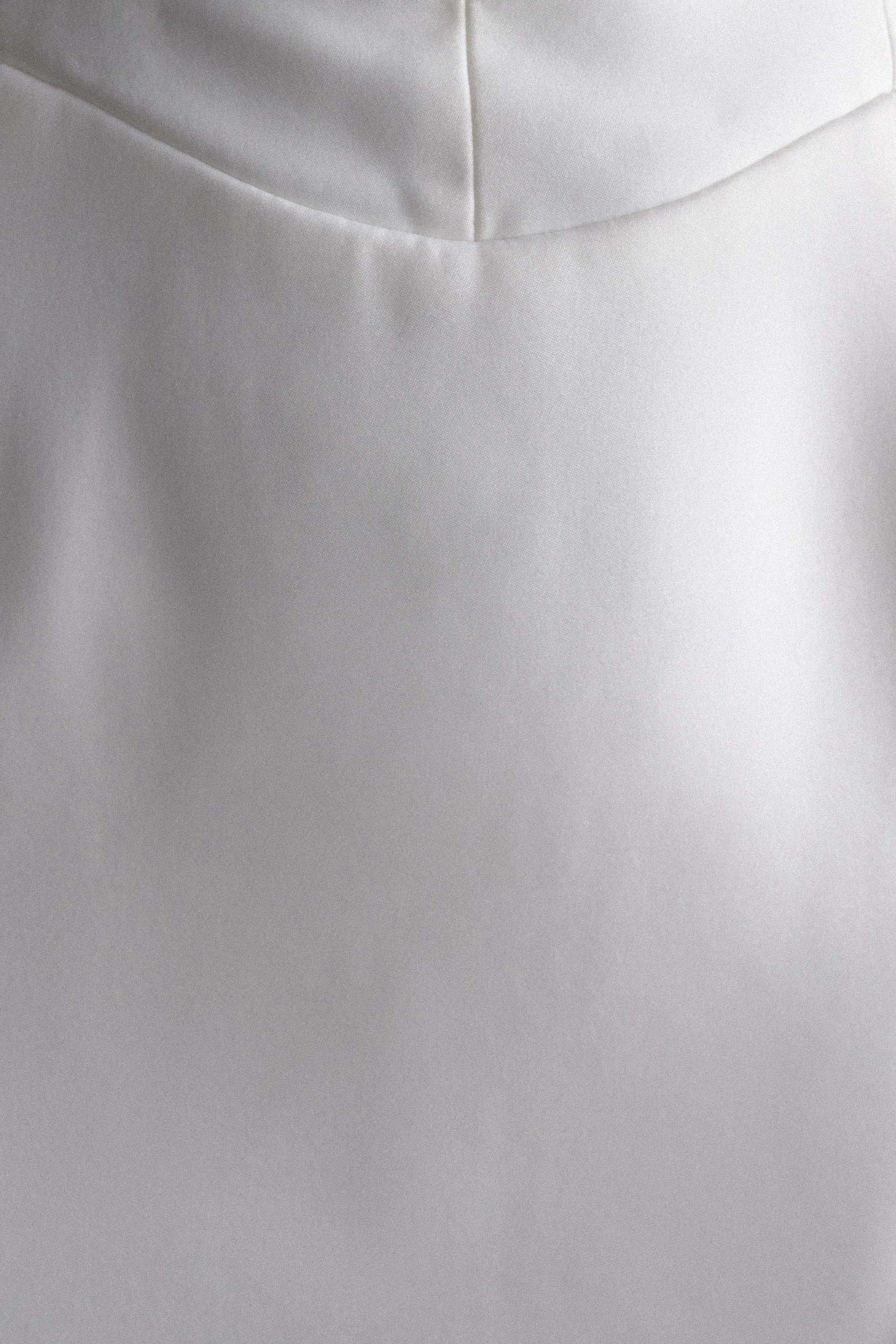 Orellia Strapless Suiting Mini Dress Ivory
