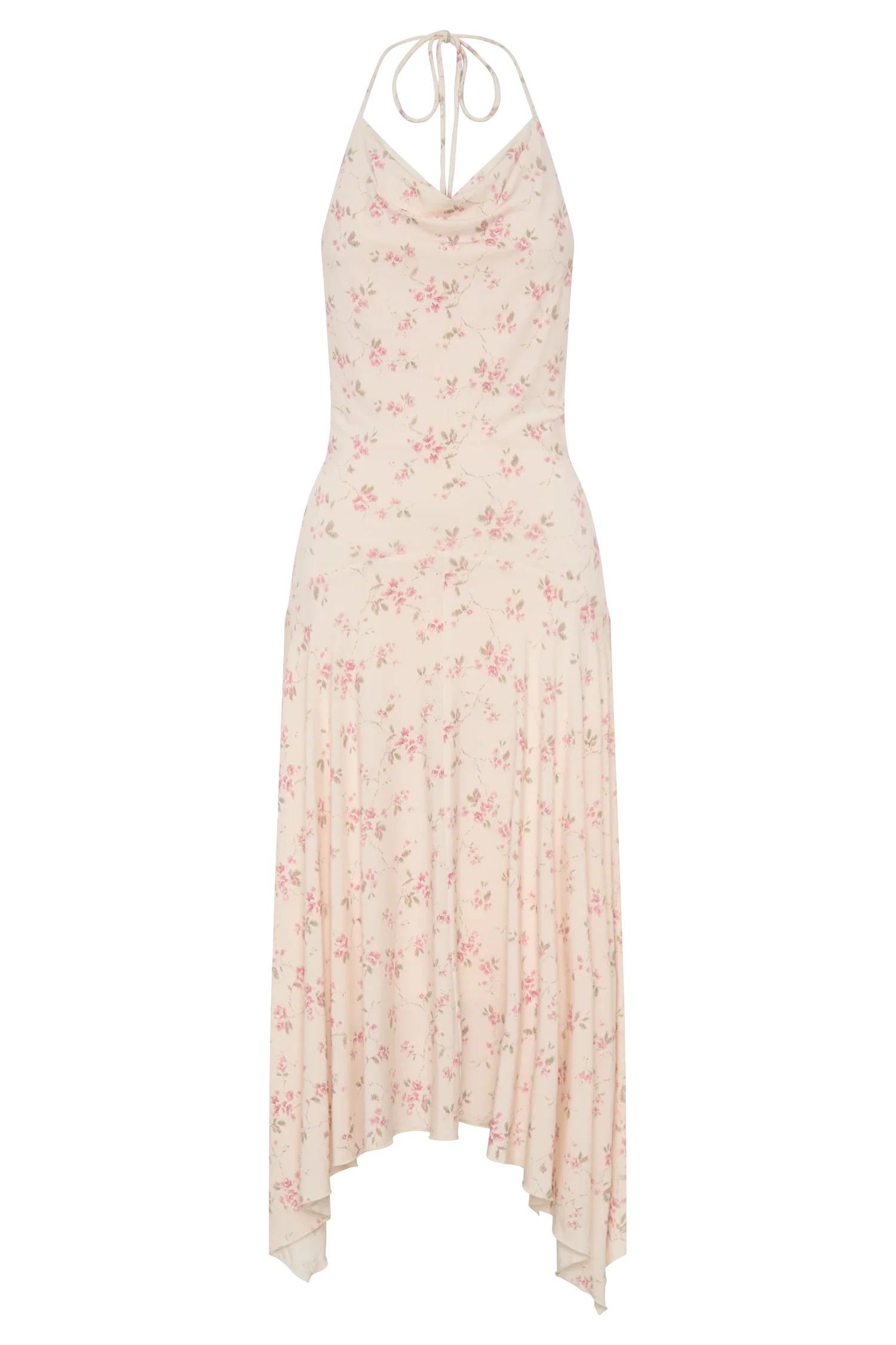Sylvie Modal Hankie Midi Dress Floral Ditsy Print