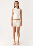 Short Notice Top White