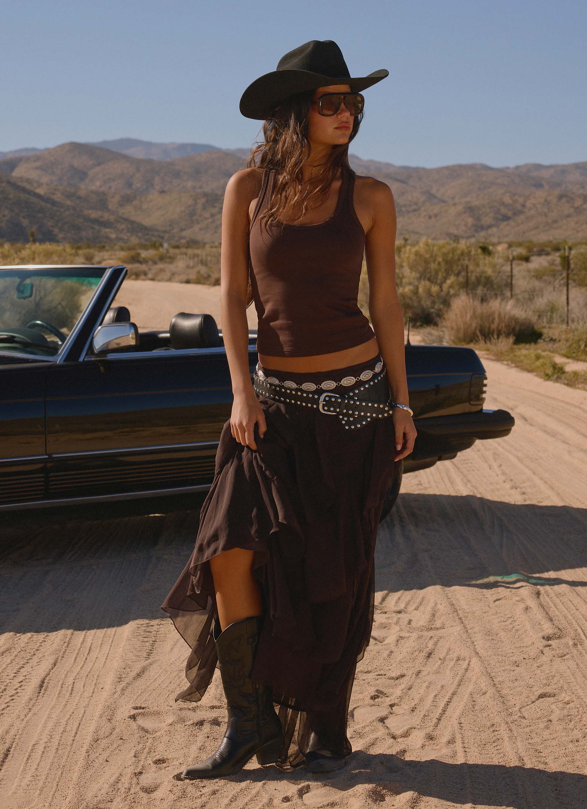 Silvanna Maxi Skirt Chocolate