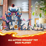 LEGO Ninjago Wolf Mask Shadow Dojo Building Toy Pretend Play Ninja Figures Playset Toys for Boys Girls Ages 9 Years W 8 Minifigures 71813