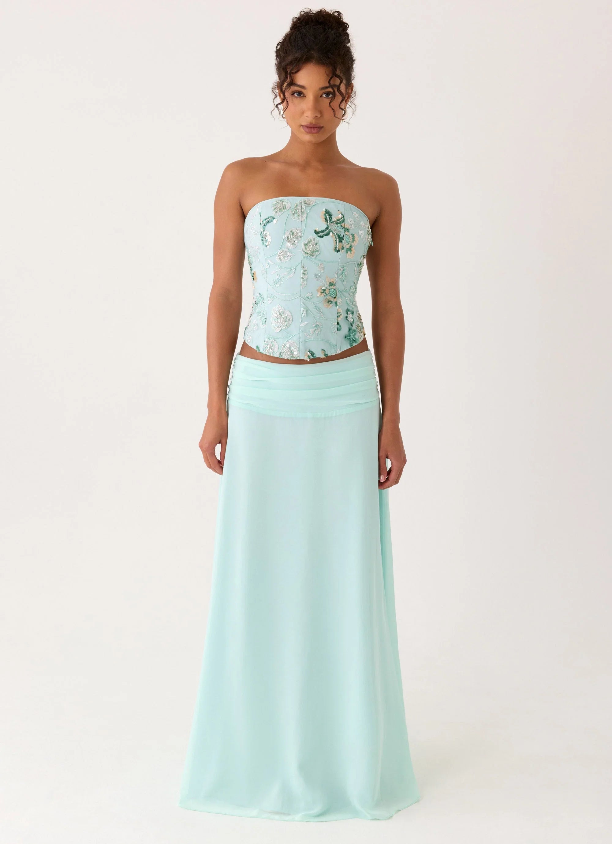Natalya Maxi Skirt Pistachio