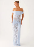Gracie Twist Maxi Dress Blue
