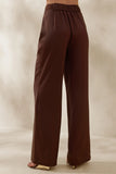 Seloria Brown Wide Leg Trouser