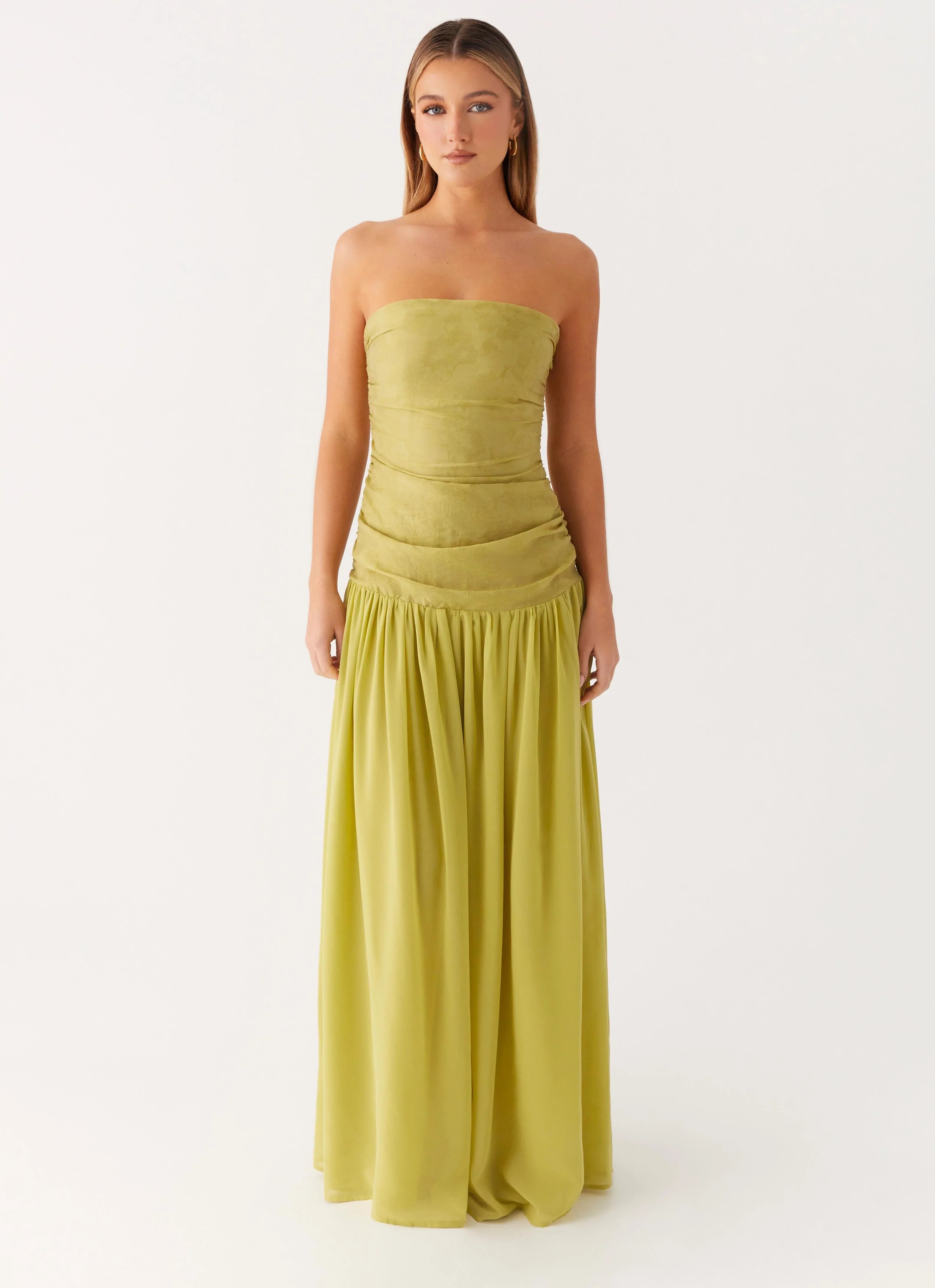 Dreamer Maxi Dress Lime Zest