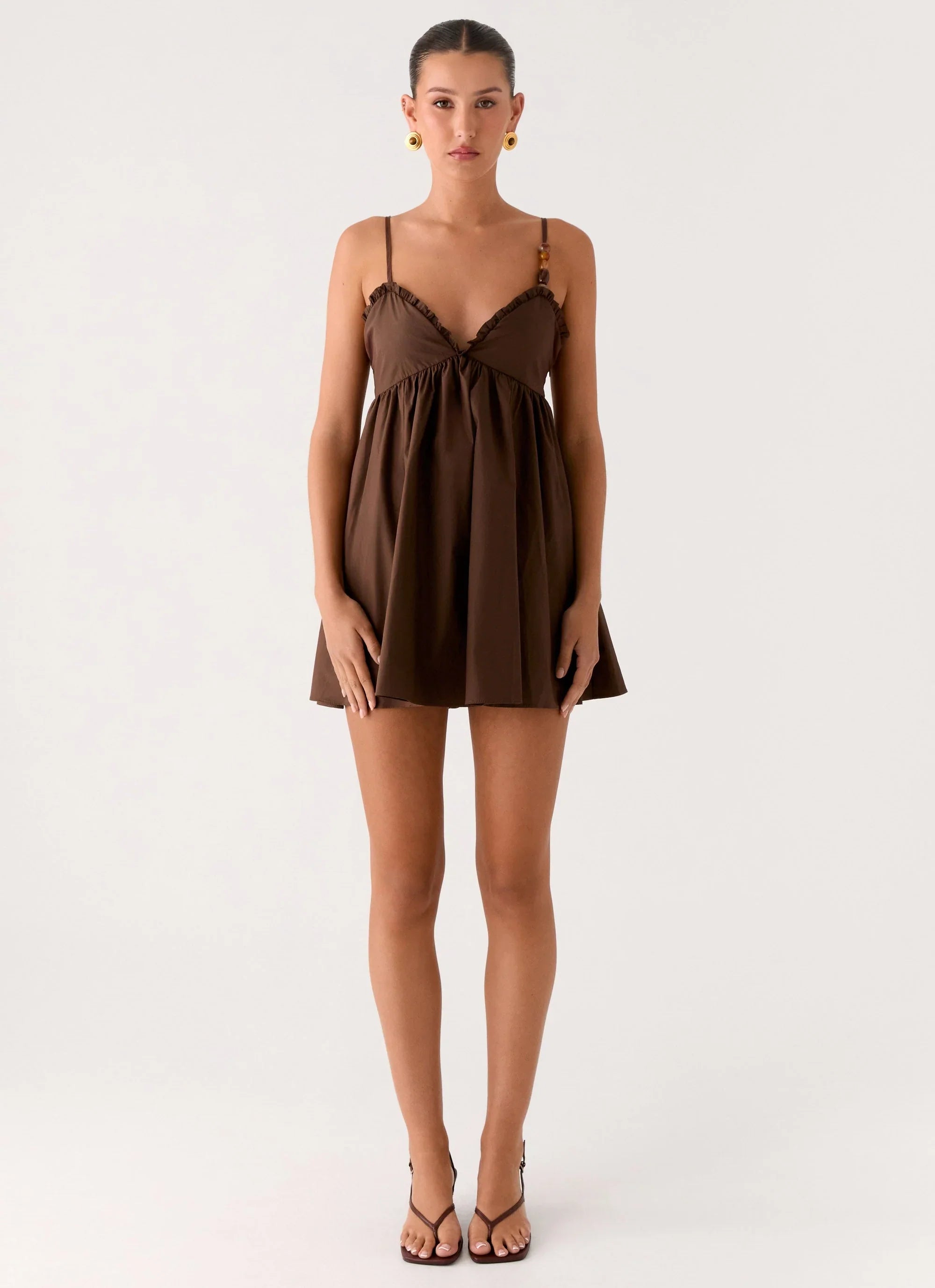 Jonas Mini Dress Brown