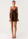 Jonas Mini Dress Brown