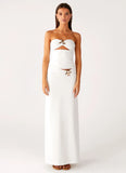 Shoreline Glow Maxi Skirt Off White