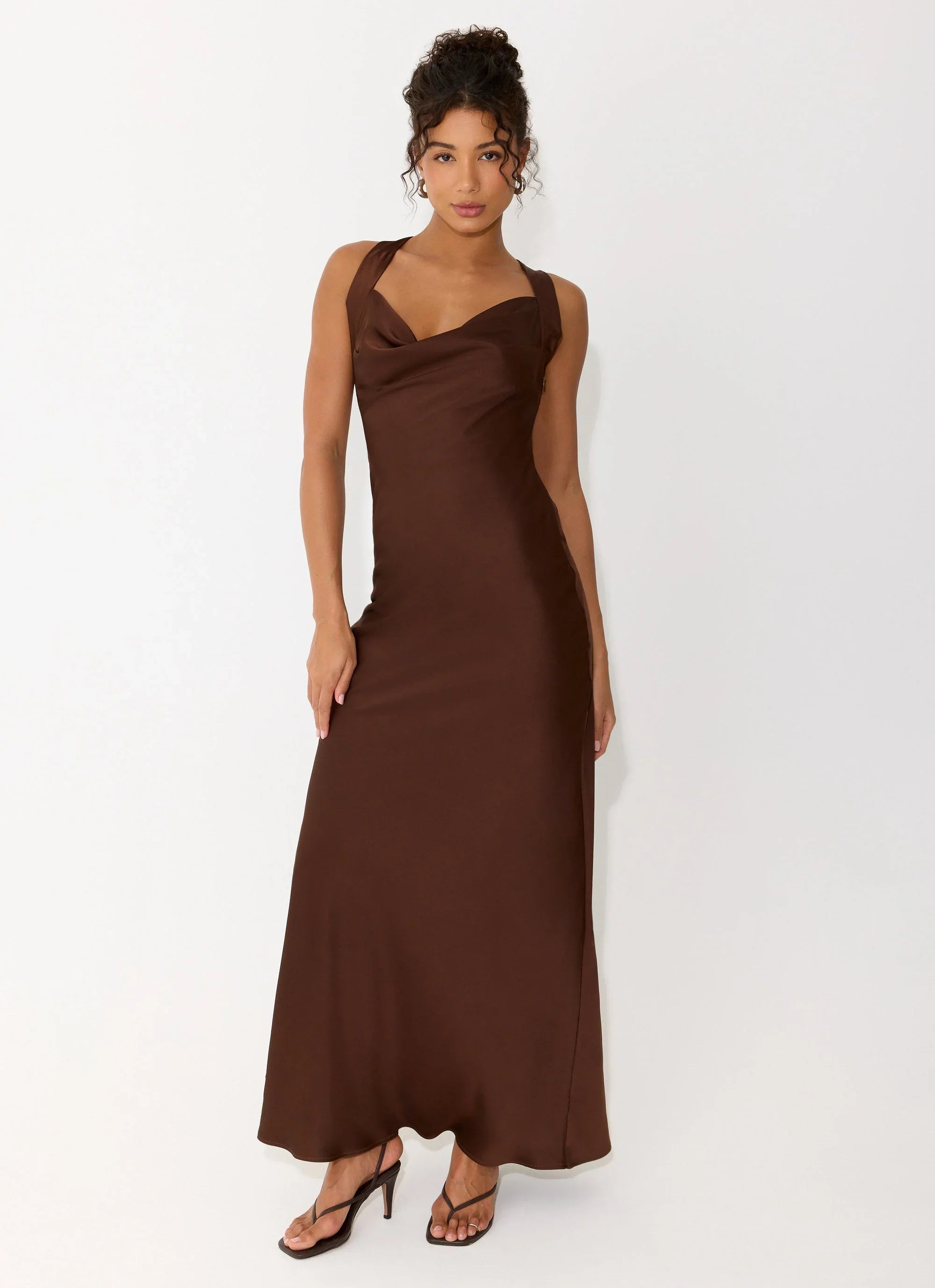 Zandie Maxi Dress Chocolate Torte
